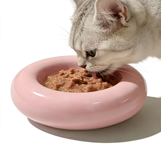 Ceramic Bagel Bowl- Pink