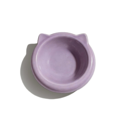 Cat Ear Ceramic Bowl- Purple