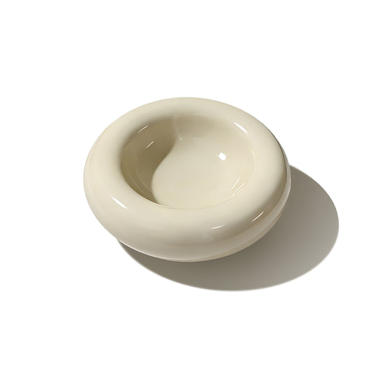 Ceramic Bagel Bowl- Cream