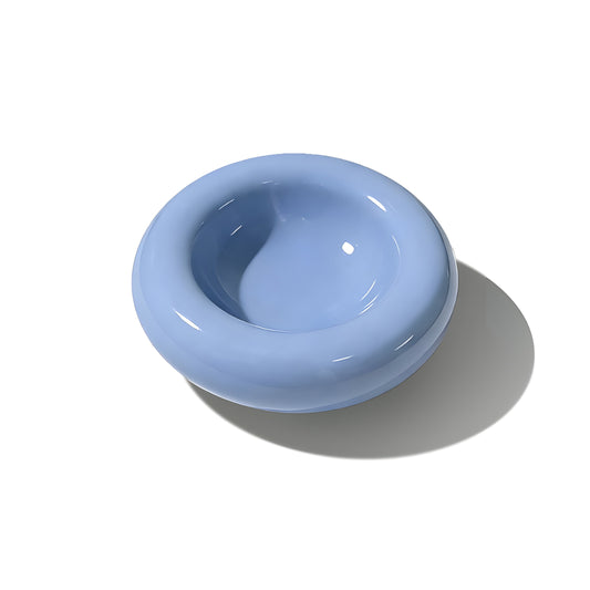 Ceramic Bagel Bowl- Blue
